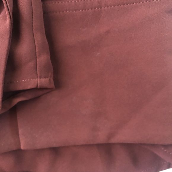 Mossimo Ruffle Front Blouse Burgundy Large - Picture 11 of 11